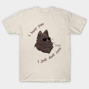 Cat doesn't care T-Shirt